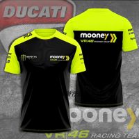 High quality stock MOONEY VR46 Racing Team Quick-Drying Breathable Mesh T-Shirt Motorcycle Club Customized Uniform F1