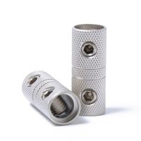 2PCS Wire Coupler Terminal Butt Connector 4AWG Gauge Joiner Barrel Set Screw Deep Wire Recesses Perfect for Extending Nails  Screws Fasteners