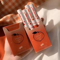 Tanako Peach Girl Matte Silky Lipstick ลิปสติกลูกพีช เซต4แท่ง 4สีโทนส้ม-ชมพู ละมุนมากจ้า