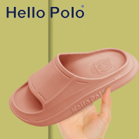 Hello Polo รองเท้าแตะ รองเท้าแตะผู้หญิง รองเท้าแตะกันลื่นหนา รองเท้าแตะพื้นนุ่ม เหมาะสําหรับครอบครัวและฤดูร้อน ห้องน้ํา HP8003W