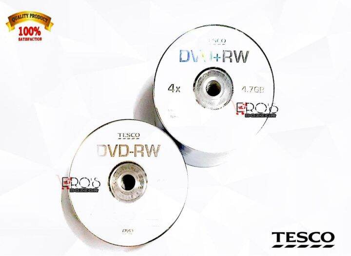 TESCO 4x DVD+RW / DVDRW 4.7 GB (Spindle / 50's ) Lazada PH