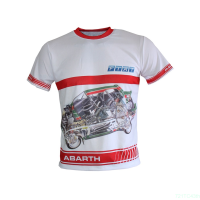 New Summer Fiat Abarth Camiseta Maglietta Motorsport T-shirt 500 595 Punto Travel fashion versatile t-shirt