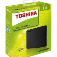 TOSHIBA เอ็กซ์เทอนอล ฮาร์ดไดรฟ์ (1TB, สีดำ) รุ่น TSB-HDTP210AK3AA