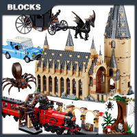 7types Magical World of Wizards School Great Hall Castle Express Trains Harris Model Building Blocks Toys Compatible With Bricks