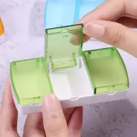 【YF】 1PC Sealed 3 Grids Medicine Box Portable Health Care Storage Plastic Travel  Pill