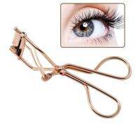 1PC Rose Gold Eyelash Curler Eye Curling Eyelash Pads Portable Women Curler Clip Proffessional Cosmetic Makeup Tool Convenient