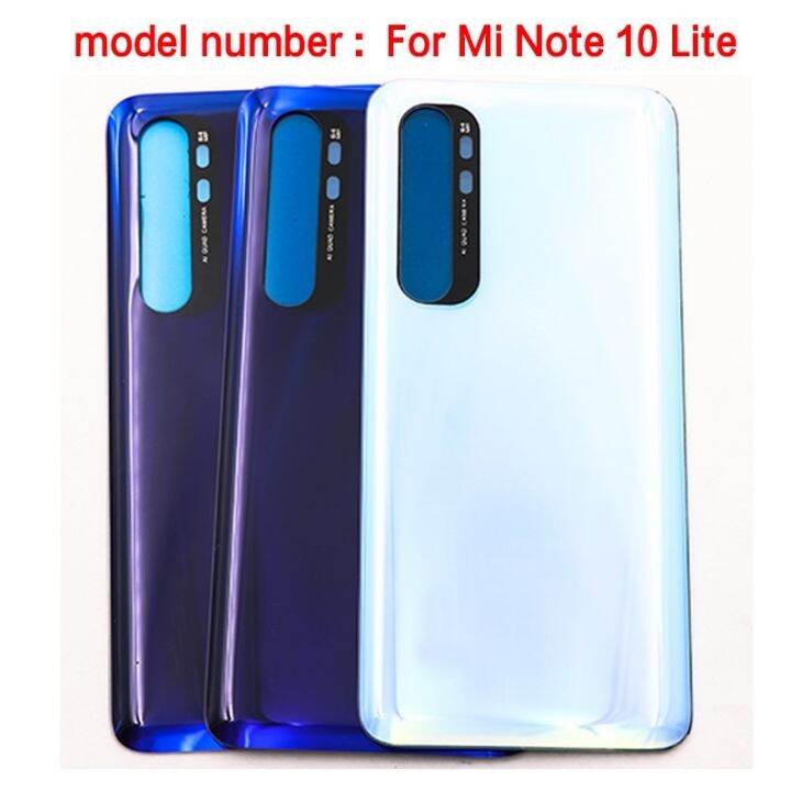 new-for-xiaomi-mi-note-10-lite-battery-back-cover-rear-door-3d-glass-panel-mi-note10-lite-battery-housing-case-adhesive-replace-replacement-parts