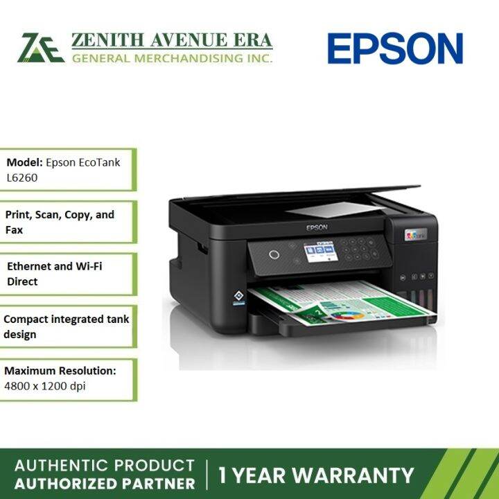 EPSON L6260 3 in 1 Wireless/Duplex Printer | Lazada PH