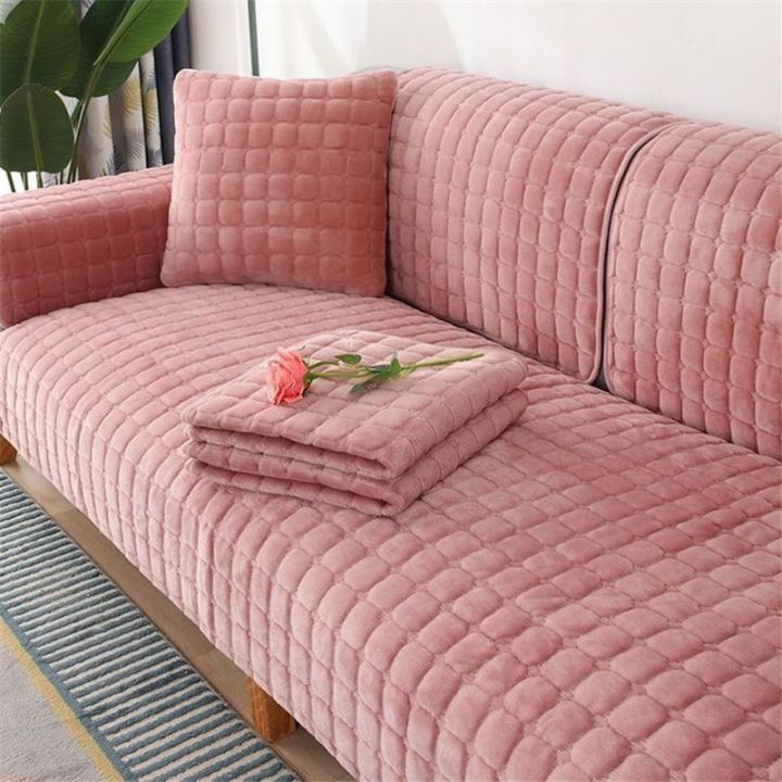 Soft Velvet Sofa Cover Stretch Sofa Covers for Living Room L Shaped Couch  Slipcovers Funda De Sofa Ajustable Armchair Protector - AliExpress