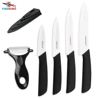 FINDKING  2018 New Zirconia kitchen knife set Ceramic Knife set 3" 4" 5" 6" inch+ Peeler+ Covers Chef Fruit Utility Knife Graters  Peelers Slicers