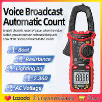 HT206A Digital Clamp Meter 600V AC/DC 6000 Counts Current Auto Range Multimeter 600A Ammeter Voltage Tester Ohm Continuity Hz(จัดส่งจากประเทศไทย)