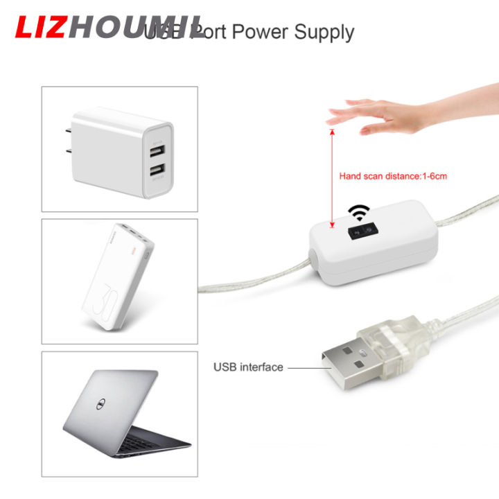 lizhoumil-แถบไฟ-led-ไฟใต้ตู้กวาดมือ-usb-โคมไฟข้างเตียงสำหรับห้องครัวห้องน้ำตู้เสื้อผ้าบันได