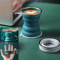 ✶ 2023 320ml Portable Silicone Folding Water Cup Outdoor Heat Resistant Telescopic Collapsible Foldable Mug With Lid For Travel