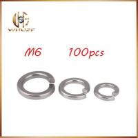 100 Pcs/lot 304 Stainless Steel Mesin Cuci M6 Musim Semi Mesin Cuci Split Lock Washer Gasket Cushion Pad Cincin Benang Metrik