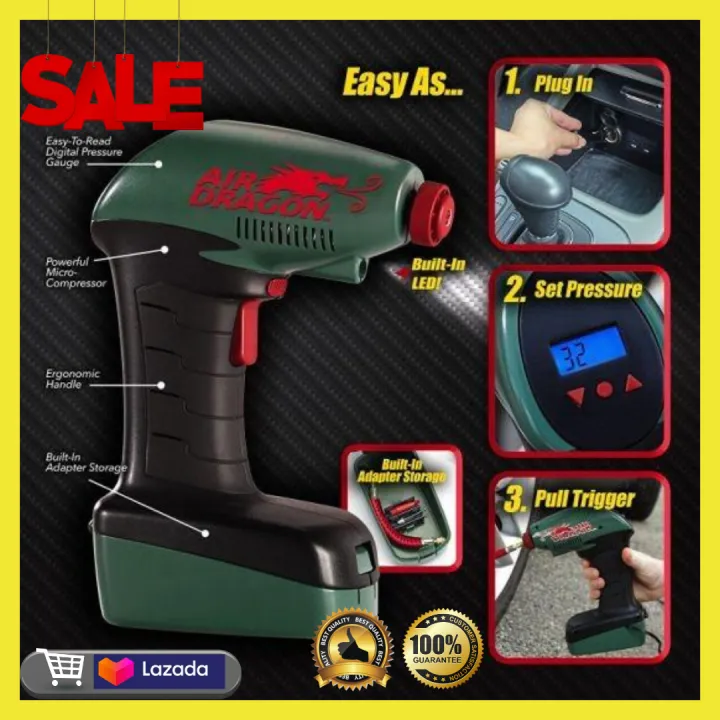 Pressure Inflator Air Dragon Portable Air Compressor Lazada PH