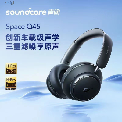 Soundcore หูฟังแบบสวมศีรษะ Q45พื้นที่กว้างหูฟังบลูทูธไร้สายระบบลดเสียงรบกวนแบบแอกทีฟ