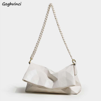 Shoulder Bags Women Diamond Lattice PU Chain Bag Underarm Elegant Cross Body Envelope Handbags Texture Soft Large Capacity Totes