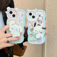 yqcx001 sell well - / Sanrio Cute Cartoon dog Pochacco 3D Doll holder Phone Case For Iphone 11 12 13 14 Pro Max Soft Silicone Transparent Cover