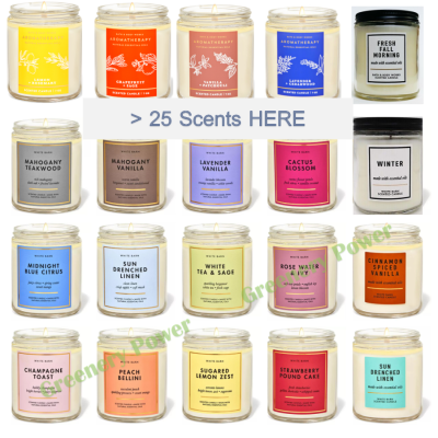 BBW#1 Single Wick Candle Bath &amp; Body Works เทียนหอม 7 oz / 198 g