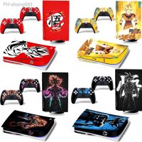 Dragon Ball Goku Vegeta Stickers Console Sony PS5 Anime Controller Pvc Skin Sticker Man Cool Decorations Kids Boy Birthday Gifts