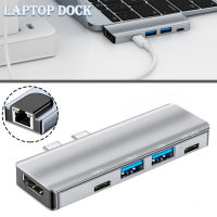 5 In 1 Multiport USB-C Hub Type C ถึง USB 3.0 4K HDMI Adapter สำหรับ Proair