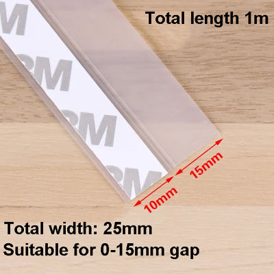 Adhesive Under Door Sweep Weather Stripping Soundproof Rubber Bottom Seal Strip