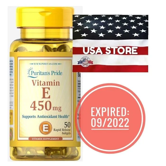 Puritan Vitamin E 1000 Iu 50 Softgels 450 Mg Puritan'S Pride 1000Iu
