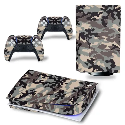 GAMEGENIXX PS5 Standard Disc Skin Sticker Camouflage Vinyl Wrap Cover Full Set for PS5 Console and 2 Controllers
