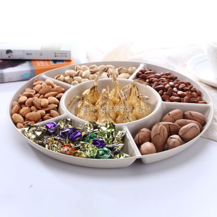 nut-serving-platter-fruit-tray-candy-snacks-server-dish-party-christmas-living-room-home-dry-fruits-plate-food-storage-box-1pc