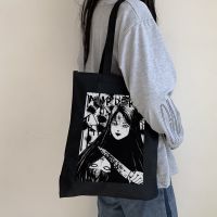 【jw】◘  anime Tomie female bag gothic horror cartoon large capacity shopper casual fashion shoulder