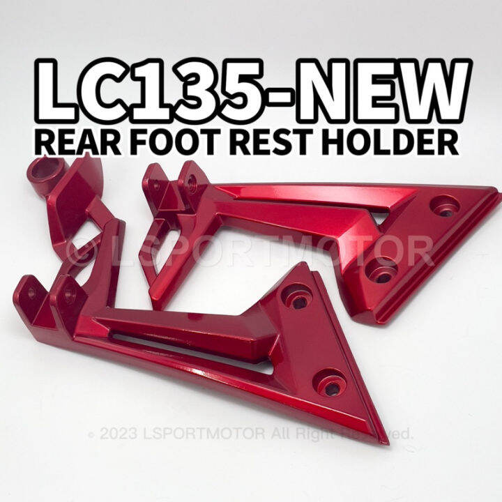 YAMAHA LC135NEW (V2V6) REAR FOOT REST HOLDER (RED) R/L FOOTREST FOOT