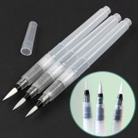 3/6Pcs Refillable Markers Paint Brush Water Color Brush Portable Soft Watercolor Brush Pen for Painting Drawing Art Supplies Drawing Painting Supplies