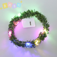 FactoryOutlete?Cheap? 1:12 dollhouse miniture LED Lighting String อุปกรณ์ตกแต่งคริสต์มาส