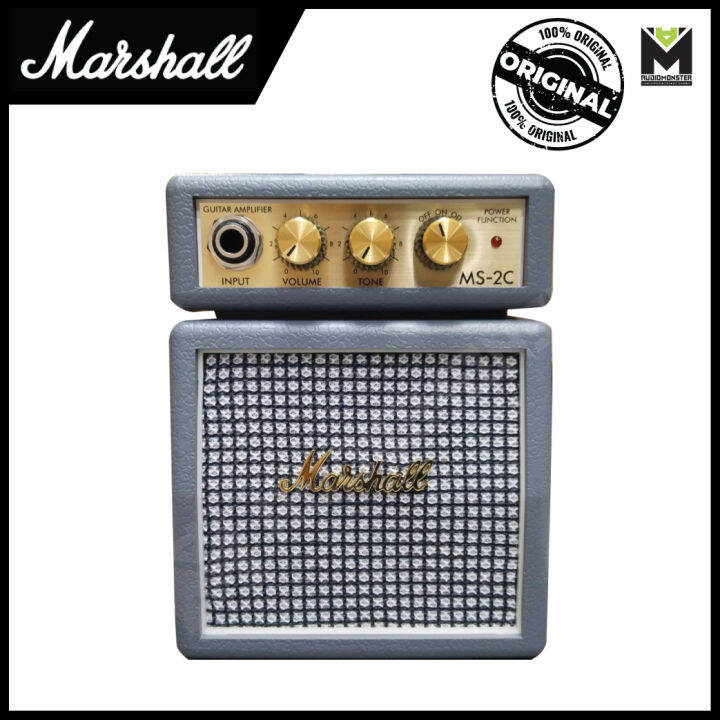 Original Marshall MS-2C Classic Micro Guitar Amplifier (Grey) | Lazada PH