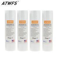 ATWFS Water Purifier Filter 5 Micron 4 x 10 ppf Filter Sediment Water Filter Cartridge (4 pcs) Aquarium pre-filters