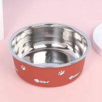 Stainless Steel Non-Slip Cat Bowl Dog Cat Feeder Pet Food Drinker Bowl Nordic Style Kitten And Dog Pet Accessori миска для кошки