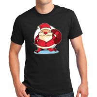 เสื้อยืดผ้าฝ้ายเสื้อยืดผ้าฝ้าย เสื้อยืดคริสต์มาสMerry Christmas Short Sleeve T-Shirt 4