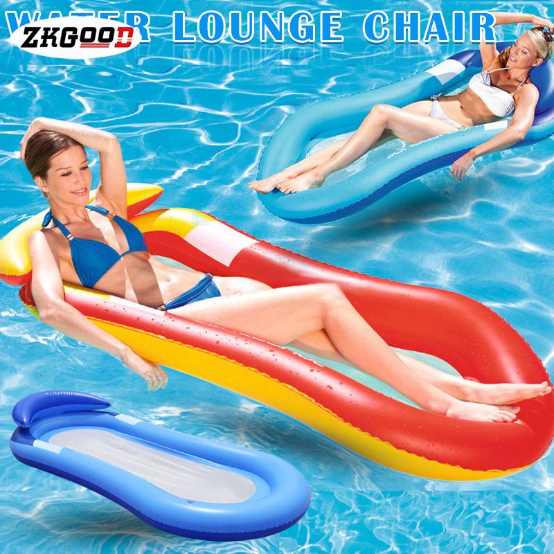Floating Bed Lounge Chair Drifter Swimming Pool Beach Float for Adult Child Tiakino Inflatable Water Hammock 