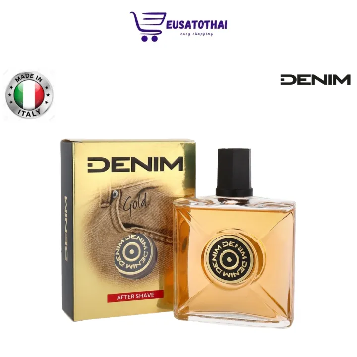 โลชั่นทาหลังโกนหนวดยอดนิยมจากอิตาลี Denim After Shave Gold 100 ml