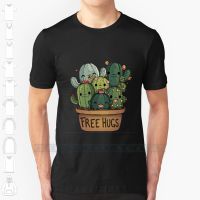 Cute Cactus Custom Design Print For Men Women Cotton New Cool Tee T shirt Big Size 6xl Free Hugs Kawaii Cute Anime XS-6XL