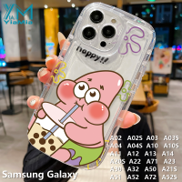 YiaMia น่ารัก SpongeBob Hello Kitty เคสโทรศัพท์สำหรับ Samsung Galaxy A13 A14 A20S A21S A22 A23 A30 A20 A32 A50 A50S A51 A52 A52S A03 A02S A04S A10 A10S A71 A72 A11 A02คู่สบู่ TPU อ่อนฝาครอบป้องกัน