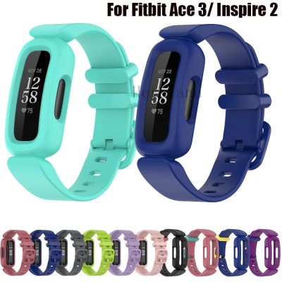 （A creative）เข็มขัดสำหรับ F Itbit Ace 3 2เด็ก S Mart W Atch Watch Bands สำหรับ F Itbit Inspire 2 / HR วงซิลิโคนกีฬาเปลี่ยนสายรัดข้อมือสร้อยข้อมือ