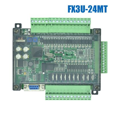 FX3U-24MR FX3U-24MT PLC ตัวควบคุมโลจิกแบบตั้งโปรแกรมได้14DI/10DO อนาล็อก6AI/RS232 2AO RS485อุตสาหกรรมบอร์ดคอนโทรล FX1N FX2N