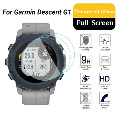 สำหรับ Garmin Descent G1 Full Coverage ป้องกันหน้าจอ Smartwatch กระจกนิรภัยป้องกันฟิล์มสำหรับ Descent G1อุปกรณ์เสริม