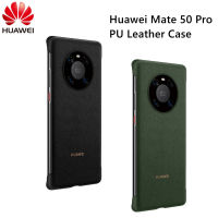 เคส Huawei Mate 50 Pro แบบวงกลมกรอบเคสป้องกันการกระแทก PU หนังกลับสำหรับ Mate50 Pro ของแท้