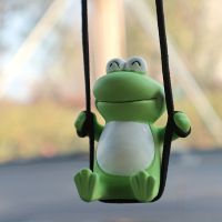 Car Pendant Net Red Swing Frog Cute Creative Car Interior Decoration Ornament Rearview Mirror Pendant Gypsum Loose Fragrance