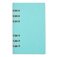 A6 Loose-Leaf Notebook PU Leather Binder Cover Refill Notepad Personal Daily Weekly Planner Note Pad 6-Ring Binding Coil