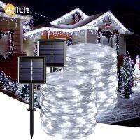 50/100/200/300 LED Solar Outdoor String Light Christmas Party Decoration Fairy Lamp Xmas Garland 4/3/2/1pack