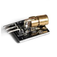 【♘COD Free Cas♘】 dvdse32 โมดูลเครื่องส่งเลเซอร์ Ky-008 Glycduino 650 Nm 5V 5Mw หัวทองแดงสำหรับ Arduino