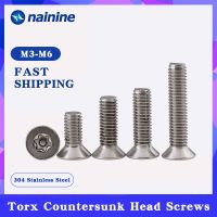 M3 M5 M4 M6 M8 304สแตนเลส Torx Countersunk หัวป้องกันการงัดแงะ A023สลักเกลียว